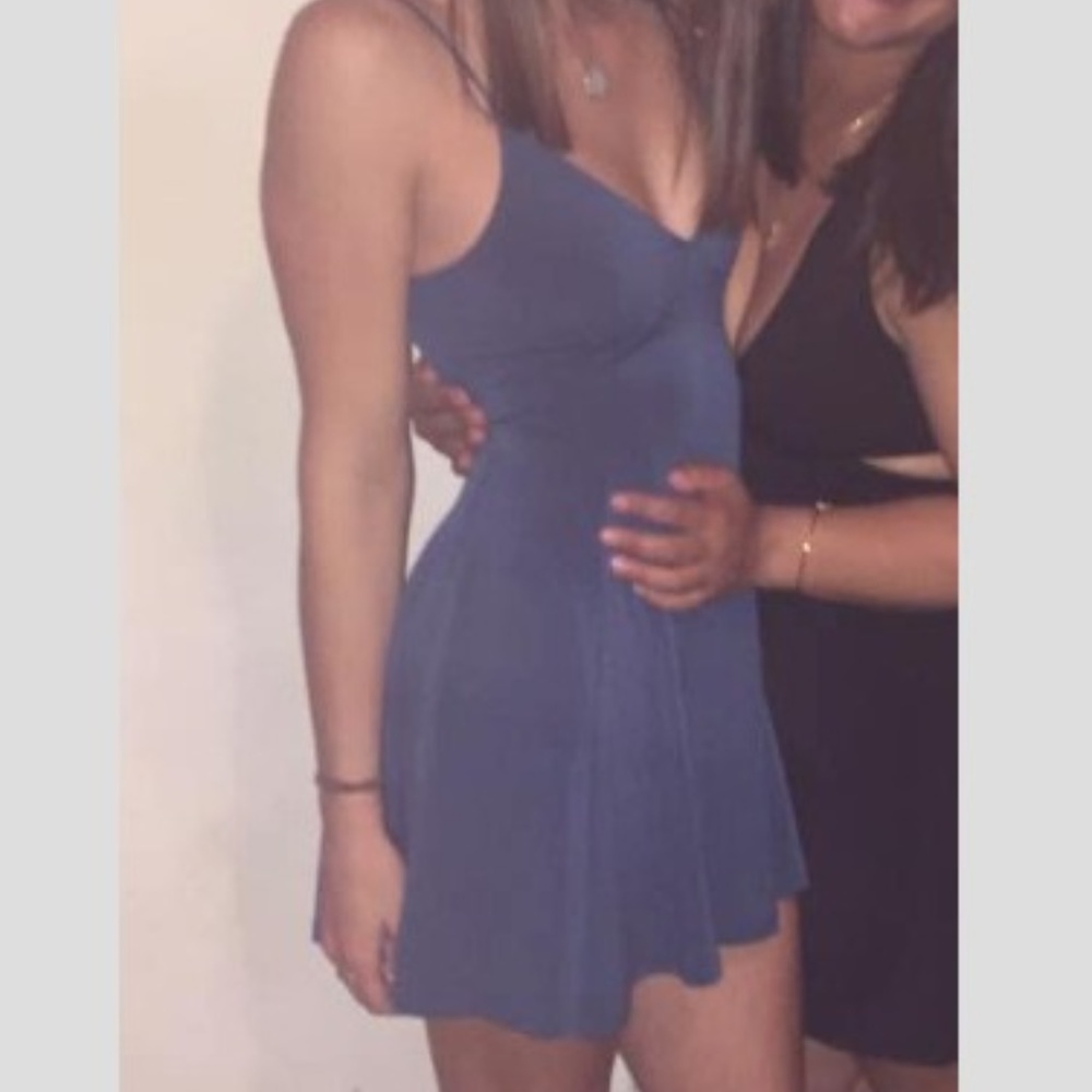 Blue Backless Urban Outfitters Dress